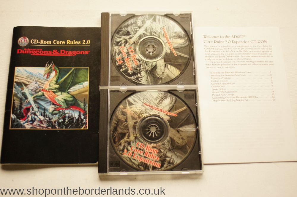 AD&D Core Rules 2.0 AND Expansion, boxed CDROM rules and