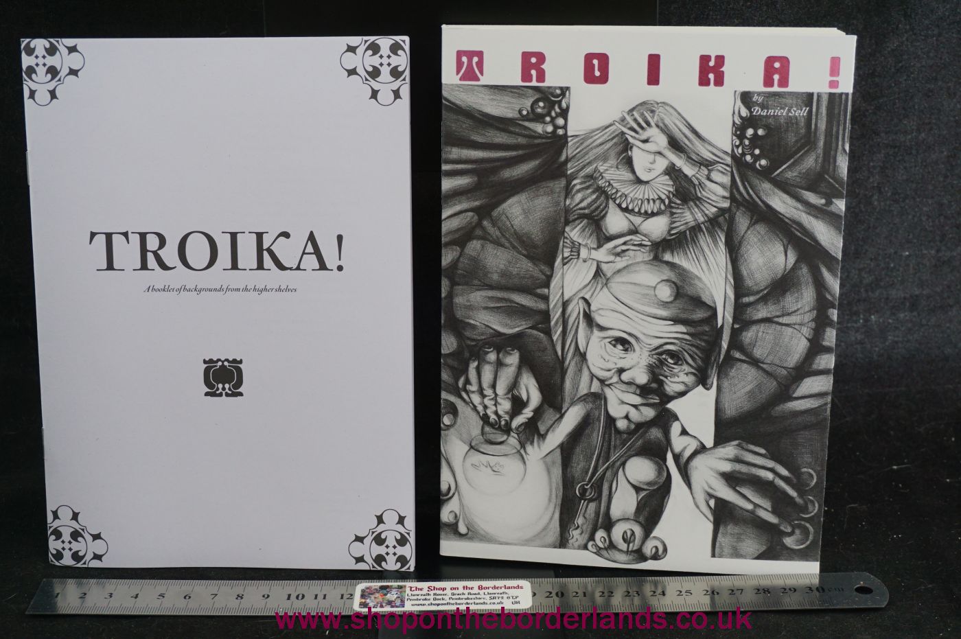Troika! (SIGNED Swiss-bound edition) Backgrounds booklet, softback  roleplaying game The Shop on the Borderlands